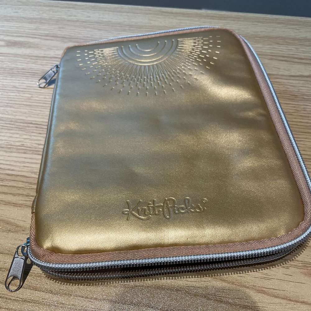 Knit Picks Interchangeable Needle Case - Gold